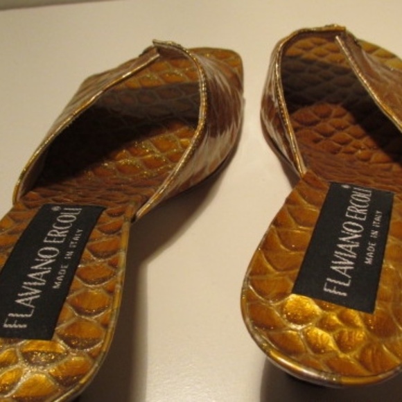 Vintage NWOT Golden Italian Leather Sandals, Size EU36 - Picture 5 of 5
